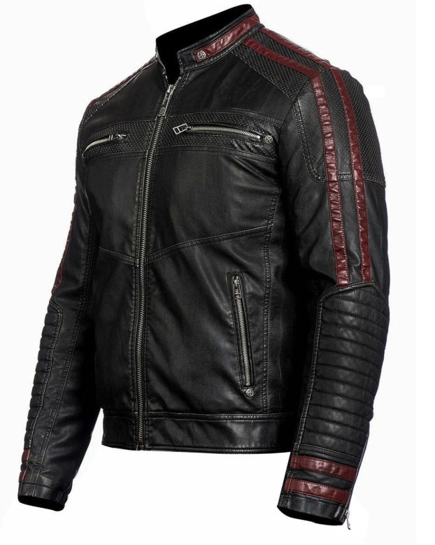 Best Biker Real Leather Jacket For Men by Fubellawear Fubellawear