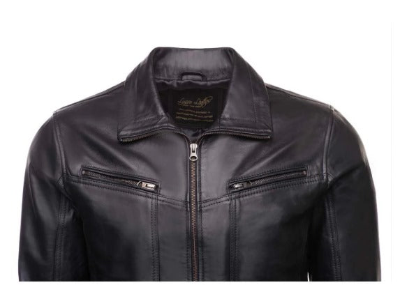 Black leather Jacket Collars by Fubellawear