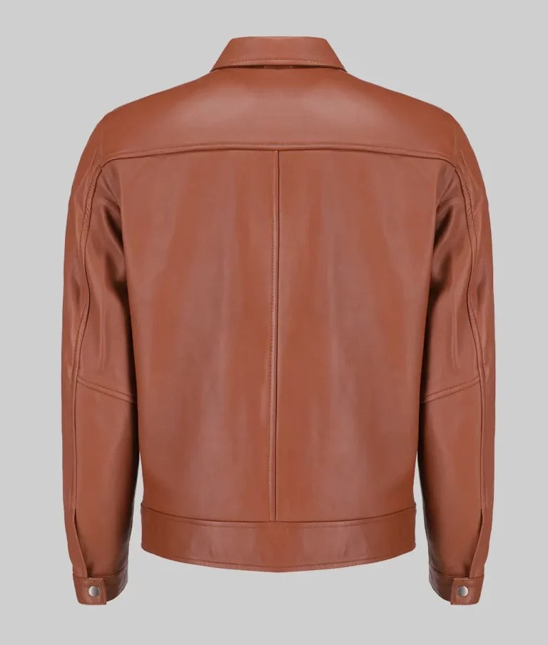Brad Men's Leather Jacket by Fubellawear