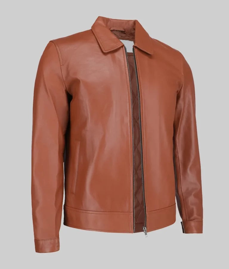 Brad Men's Leather Jacket  by Fubellawear Fubellawear