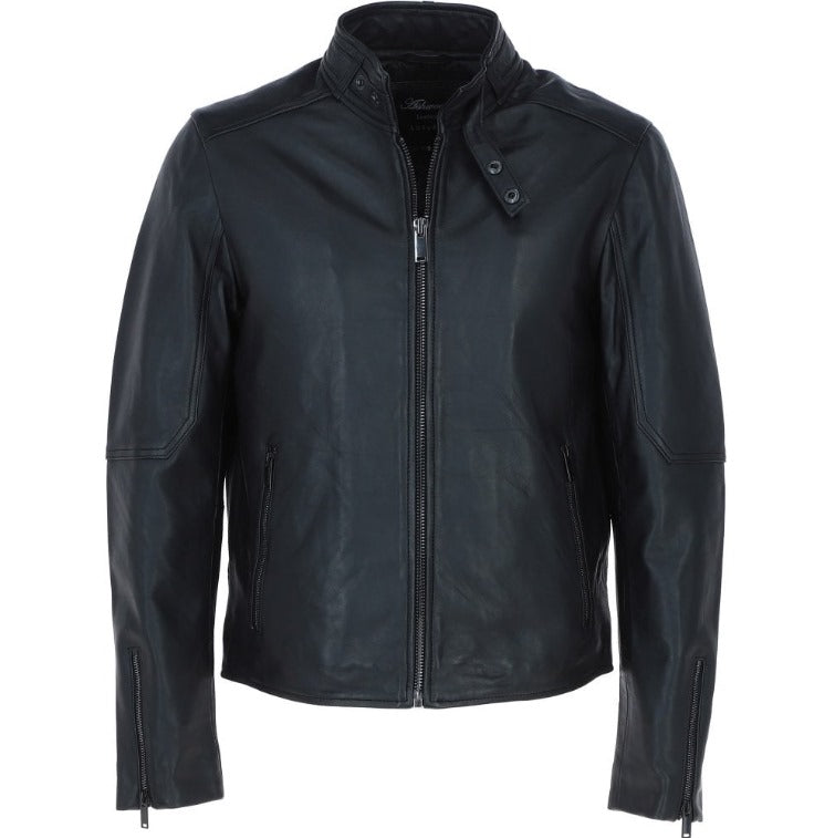 'Charli' Real Leather Biker Jacket By Fubellawear