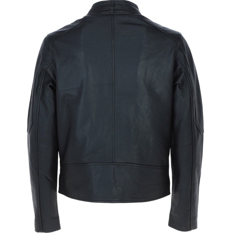 'Charli' Real Leather Biker Jacket By Fubellawear