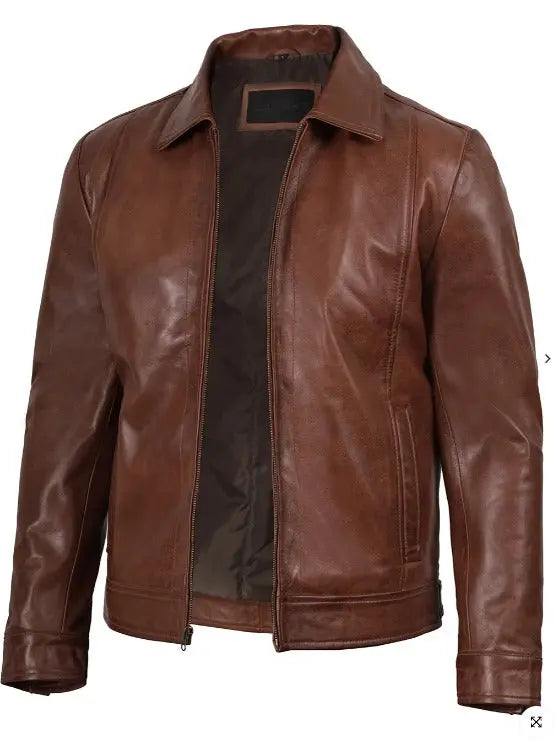 Decrum Real lambskin leather jacket men by fubellawear Fubellawear