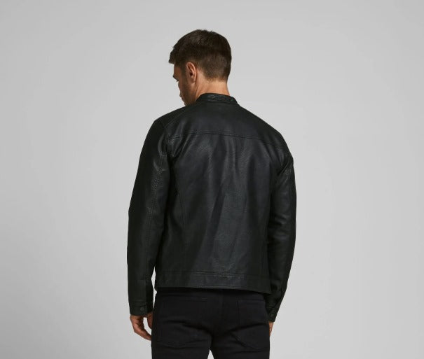Faux leather biker jacket by fubellawear
