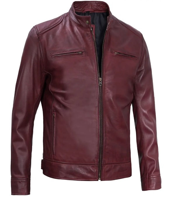 Domnite Vegan Leather Jacket Men by Fubellawear