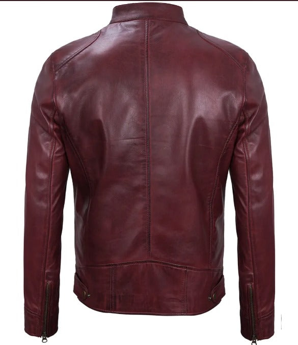 Domnite Vegan Leather Jacket Men by Fubellawear