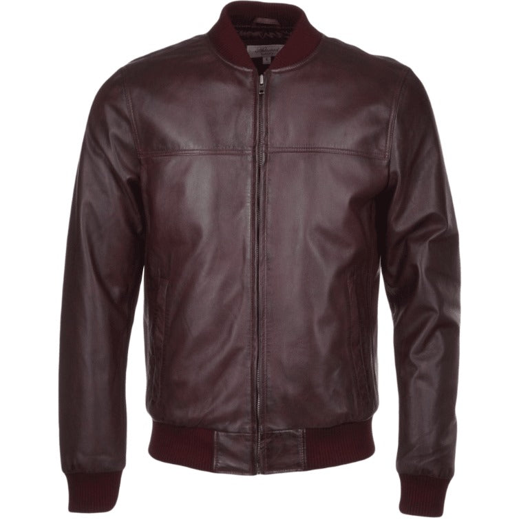 Leather Bomber Jacket by Fubellawear