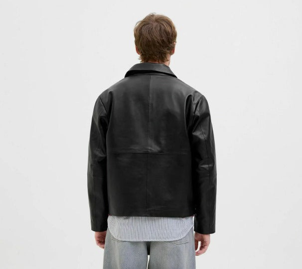 Leather jacket Black by Fubellawear