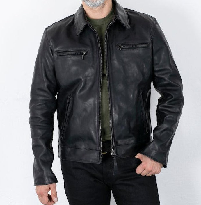 Men's Franchise Club Ace Leather Bomber Jacket