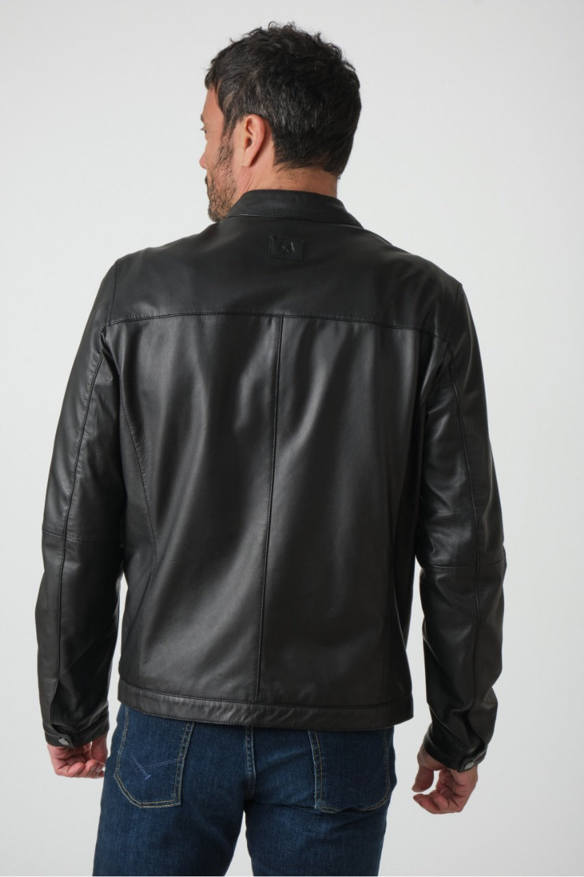 Rickie Faux-Leather Biker Jacket by Fubellawear Fubellawear