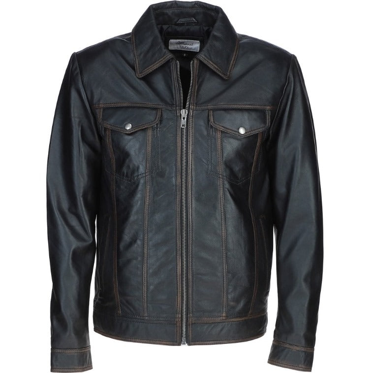 Vintage Leather Bomber Jacket by Fubellawear