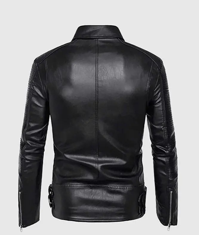 Men Jacket Leather Motor by Fubellawear Fubellawear