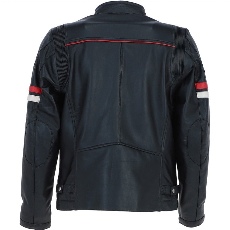 Leather Biker Jacket Black: Berlin by Fubellawear