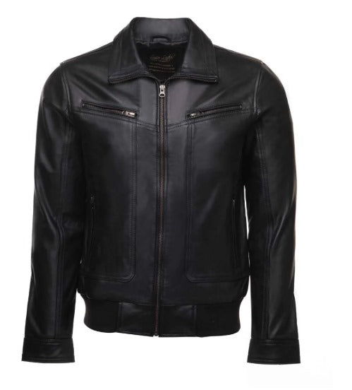 Black leather Jacket Collars by Fubellawear
