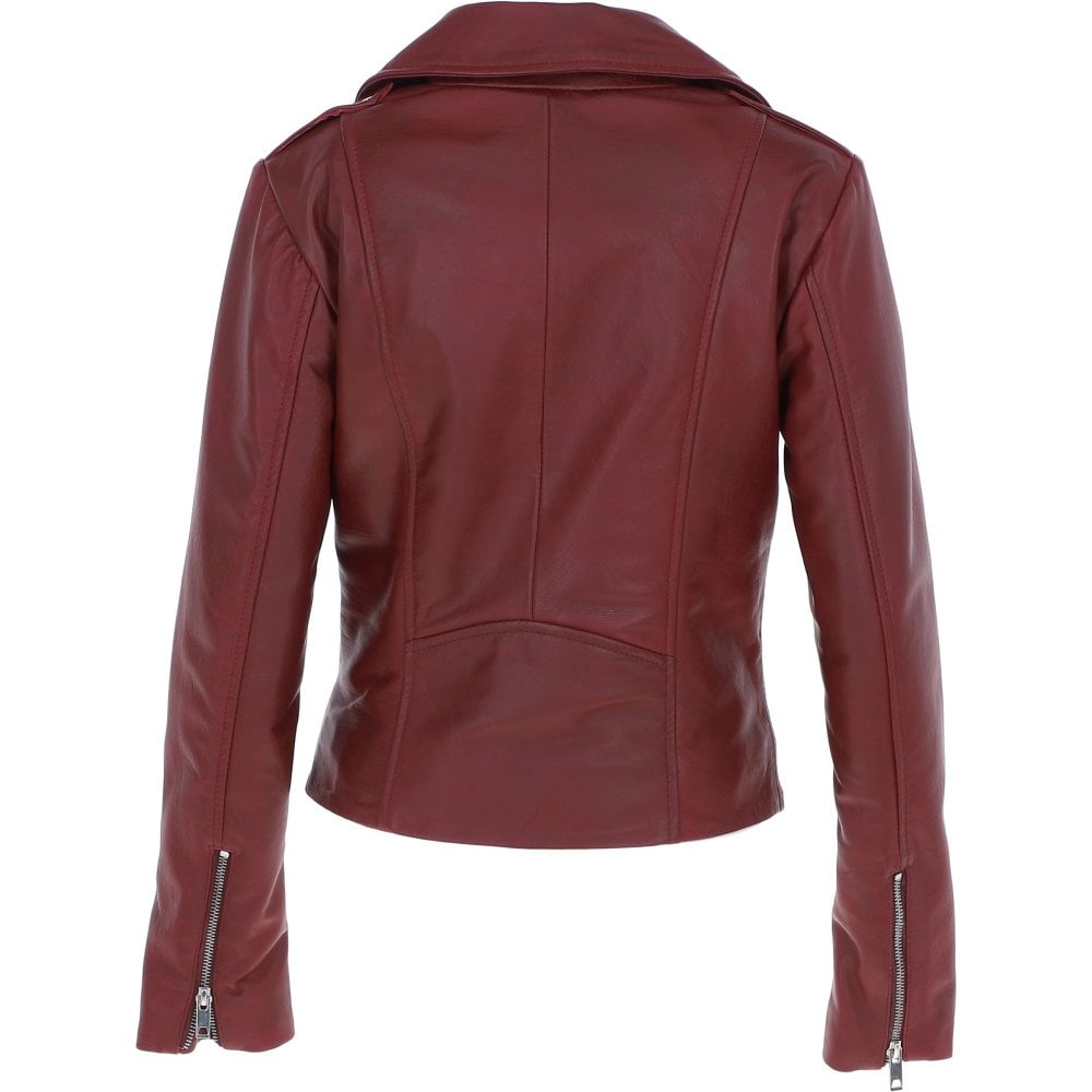 Burgundy Leather Jackets by Fubellawear Fubellawear