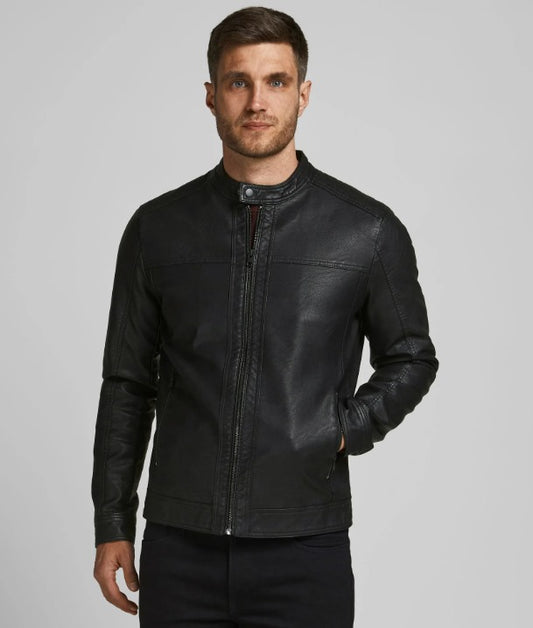 Faux leather biker jacket by fubellawear