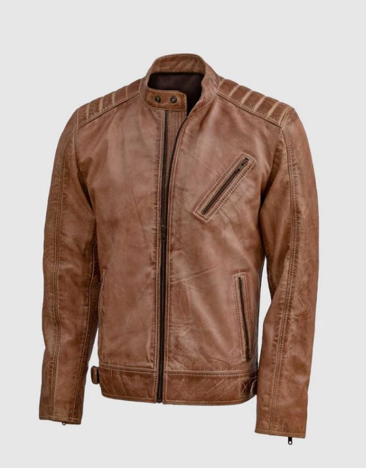 Fubellawear Genuine Motorcycle Outerwear Leather Heritage Jacket