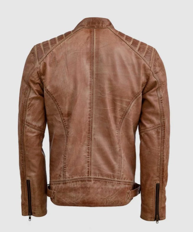Fubellawear Genuine Motorcycle Outerwear Leather Heritage Jacket
