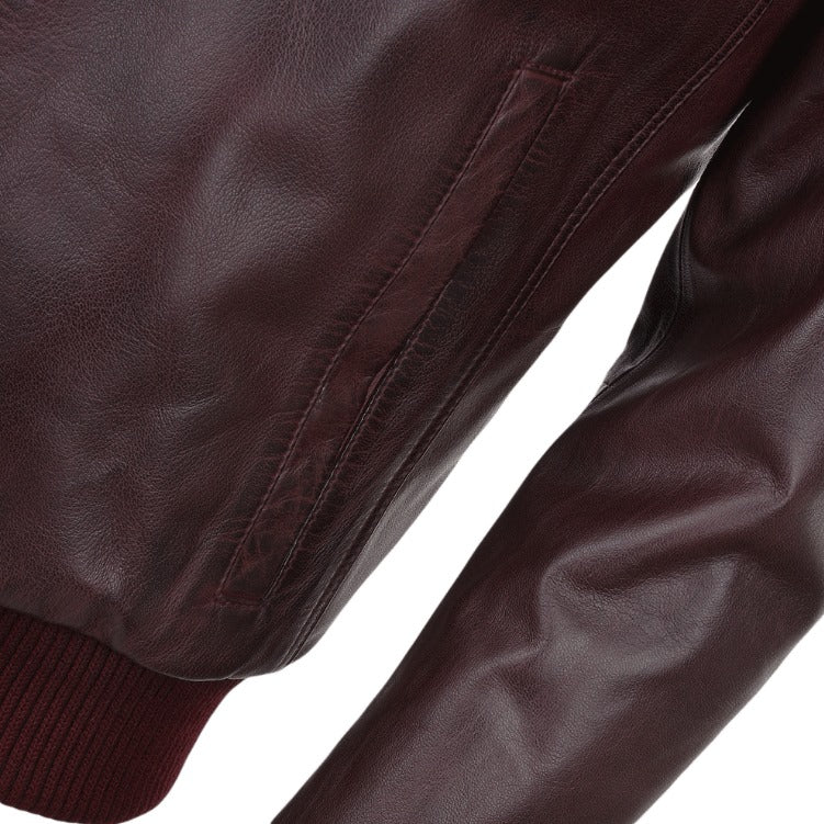 Leather Bomber Jacket by Fubellawear