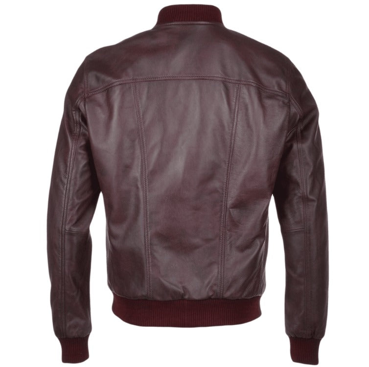 Leather Bomber Jacket by Fubellawear