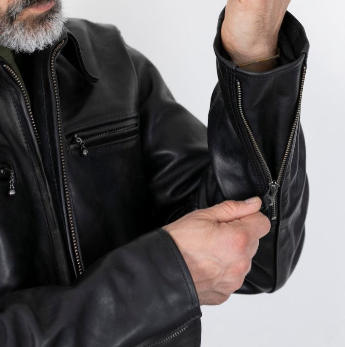 Men's Franchise Club Ace Leather Bomber Jacket