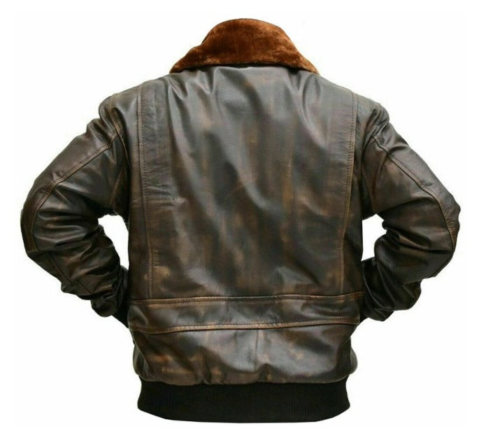 Men's G1 Aviator A2 Bomber Leather Jacket by fubellawear
