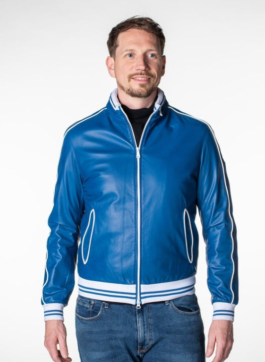 Racing Mens Leather Jacket by Fubellawear