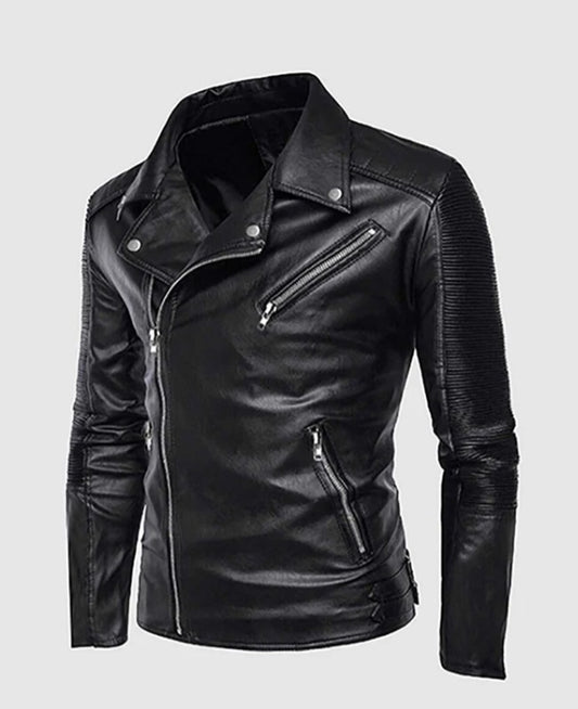 Men Jacket Leather Motor by Fubellawear